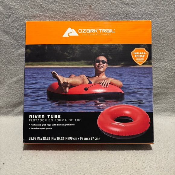 Ozark Trail Other - Ozark Trail Black Red River Round Tube with half- round grab rope new in box